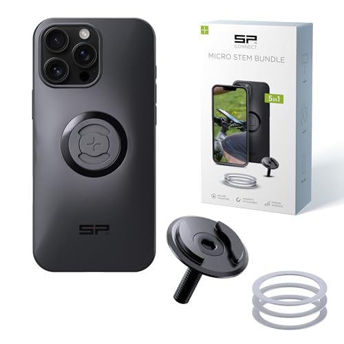 SP CONNECT Micro Stem Bundle | SPC+ | für iPhone 16 Pro Max | Handy Halterung für den fahrradlenker | Smartphone Halterung Fahrrad | handyhalter von SP CONNECT