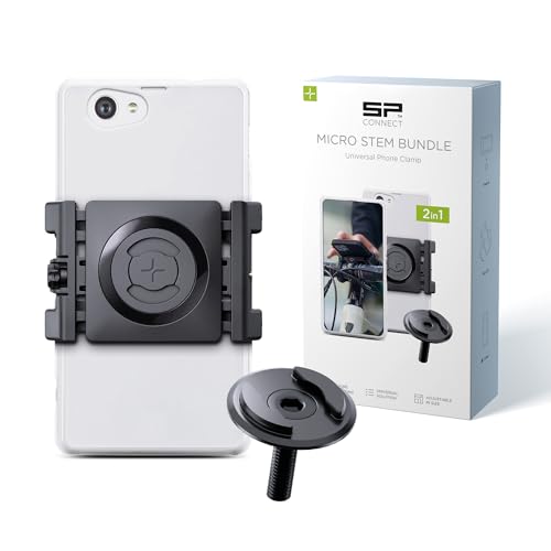 SP CONNECT Micro Stem Mount Pro mit Universal Clamp | SPC+ | Handy Halterung für den fahrradlenker | Smartphone Halterung Fahrrad | handyhalter von SP CONNECT