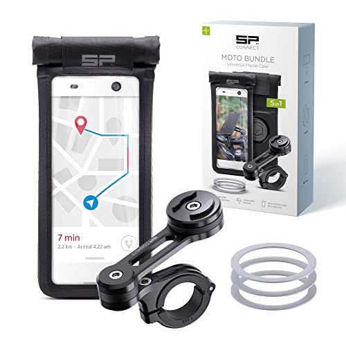 SP CONNECT Moto Bundle II | SPC+ | Universal Phone Case SPC+ L | Universal Handyhalter für Motorrad Bike Moped Roller | Gadget Halterung für Navi von SP CONNECT
