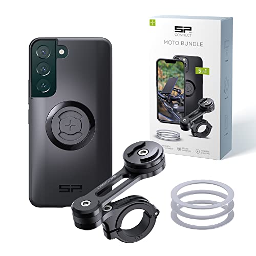 SP CONNECT Moto Bundle II | SPC+ | kompatibel mit Samsung S22 | Handyhalter für Motorrad Bike Moped Roller | Gadget Halterung für Navi von SP CONNECT