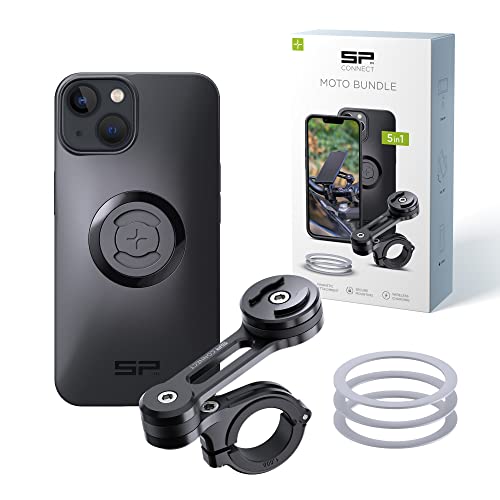 SP CONNECT Moto Bundle II | SPC+ | kompatibel mit iPhone 14/13 | Handyhalter für Motorrad Bike Moped Roller | Gadget Halterung für Navi von SP CONNECT