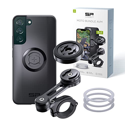 SP CONNECT Moto Bundle mit Anti Vibration Module | SPC+ | kompatibel mit Samsung S22+ | Handyhalter für Motorrad Bike Moped Roller | Gadget Halterung für Navi von SP CONNECT