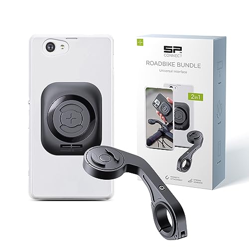 SP CONNECT Road Bike Bundle Universal Interface | SPC+ | handyhalterung Fahrrad | rennrad handyhalterung | handyhalterung rennrad Lenker | Smartphone Halterung für das Fahrrad von SP CONNECT