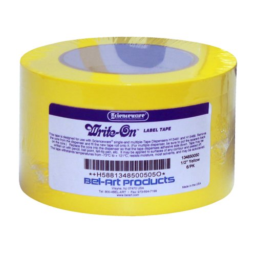 bel-art Produkte f13485–0050 gelb beschriftbarer memobereich Tape, 1/5,1 cm X 40 yd. (6 Stück) von SP Scienceware