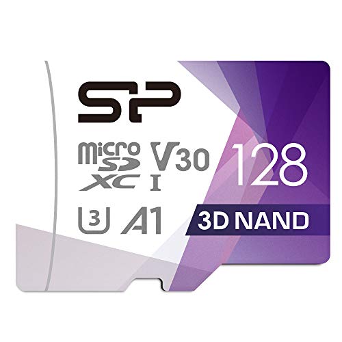 Silicon Power (FBE-SU128GBSTXDU3V20EU) MicroSDXC UHS-3 Speicherkarte (128 GB) von SP Silicon Power