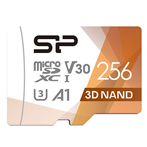 Silicon Power (FBE-SU256GBSTXDU3V20EU) MicroSDXC UHS-3 Speicherkarte (256 GB) von SP Silicon Power