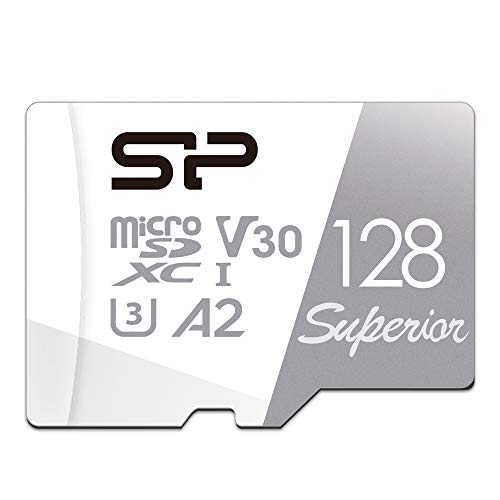 Silicon Power 128GB Superior Micro SDXC UHS-I (U3), V30 4K A2, High Speed MicroSD Card with Adapter von SP Silicon Power