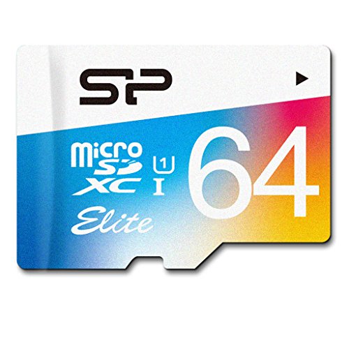 Silicon Power 64GB microSDXC 64GB MicroSDXC UHS-I Class 10 Speicherkarte - Speicherkarten (MicroSDXC, UHS-I, Class 10, Mehrfarben, 0-70 °C, -40-85 °C) von SP Silicon Power