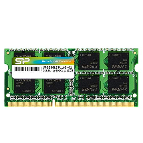 Silicon Power 8 GB DDR3 1600 MHz (PC3 12800) 240-pin CL11 1,35 V SODIMM Laptop-Speichermodul – Niederspannung und Energiesparend von SP Silicon Power