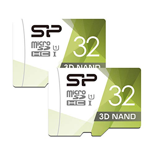 Silicon Power Micro-SD-Karte mit Adapter, 32 GB, 2 Stück von SP Silicon Power