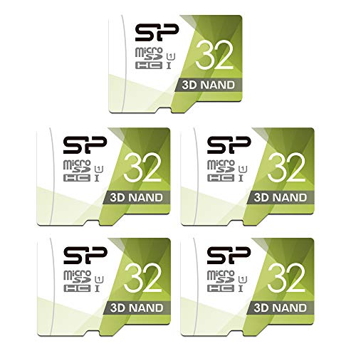 Silicon Power Micro-SD-Karte mit Adapter, 32 GB, 5er-Pack von SP Silicon Power