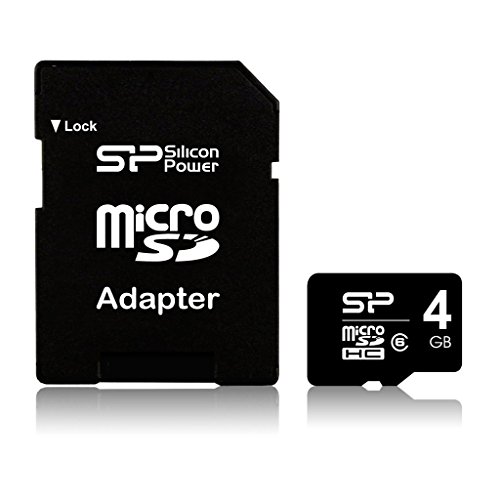 Silicon Power SP004GBSTH006V10-SP Class6 4GB microSDHC Speicherkarte von SP Silicon Power
