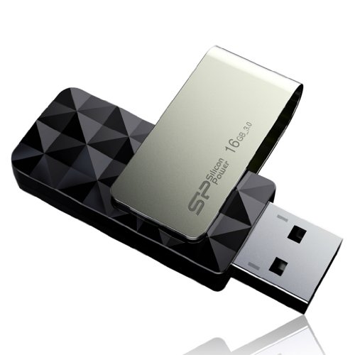 Silicon Power SP016GBUF3B30V1K 16GB Speicherstick USB 3.0 schwarz von SP Silicon Power