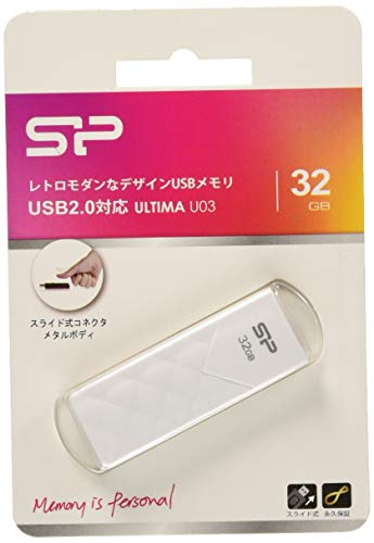 Silicon Power SP032GBUF2U03V1W 32GB Speicherstick USB 2.0 Schwarz von SP Silicon Power