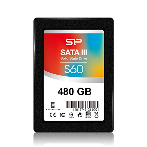 Silicon Power Slim 60 interne SSD 480GB (6,4 cm (2,5 Zoll), SATA III) silber von SP Silicon Power