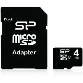 Silicon Power microSDHC - Speicherkarte - 4 GB von SP Silicon Power