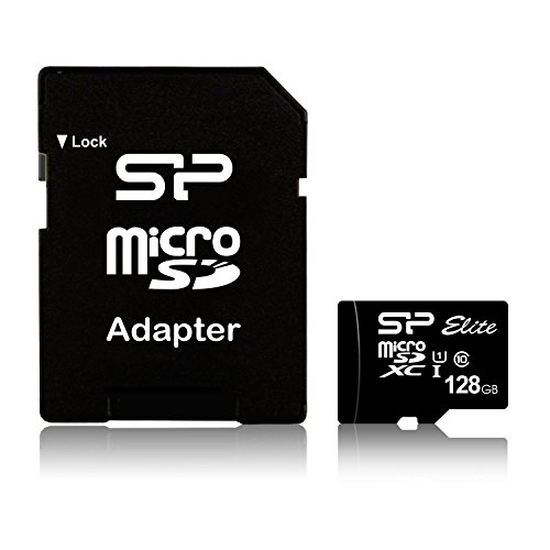 Silicon Power mstfsd128gbc10 – Micro SDXC UHS-I Speicherkarte 128 GB, E Class 10 mit Adapter von SP Silicon Power