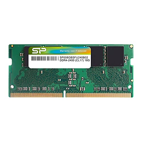 Silicon Power sp008gbsfu240b02 8 GB DDR4 2400 MHz SO-DIMM NB 260-pin Memory Modul – Grün von SP Silicon Power