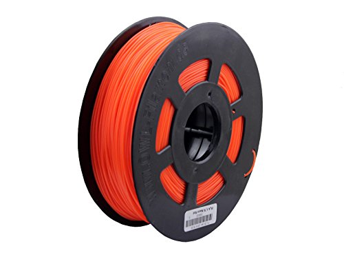 NEON Filament für 3D Drucker PLA Spule Rolle Gelb Orange Hell-Orange (Neon Orange) von SPACE