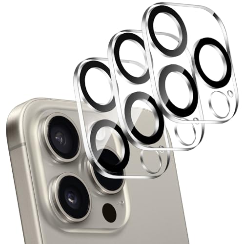 SPARIN 3 Stück Kameraschutz für iPhone 15 pro/iPhone 15 pro max Kamera, 9H Härte Anti-Kratzer Kamera Schutz Glas, HD Klar von SPARIN