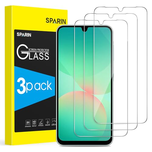 SPARIN 3 Stück Schutzfolie für Samsung Galaxy A26 5G, Panzer Schutz Glas, 9H Gehärtete Glas Displayschutz, HD Klar, Anti-Kratzer SPARIN 3 Stück Schutzfolie für Samsung Galaxy A26 5G, Panzer Schutz Glas, 9H Gehärtete Glas Displayschutz, HD Klar, Anti-Kratzer von SPARIN