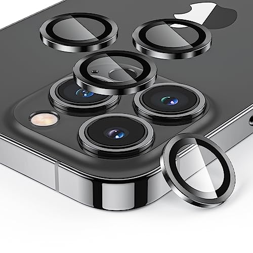 SPARIN 4 Stück Kameraschutz für iPhone 13 Pro und iPhone 13 Pro Max, 9H Härte Gehärtetes Glas Kamera Schutz Protector HD-Klarheit, Graphit SPARIN 4 Stück Kameraschutz für iPhone 13 Pro und iPhone 13 Pro Max, 9H Härte Gehärtetes Glas Kamera Schutz Protector HD-Klarheit, Graphit von SPARIN