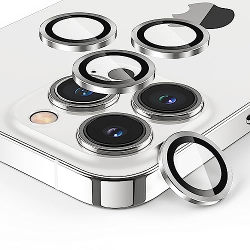 SPARIN 4 Stück Kameraschutz für iPhone 13 Pro und iPhone 13 Pro Max, 9H Härte Gehärtetes Glas Kamera Schutz Protector HD-Klarheit, Silber SPARIN 4 Stück Kameraschutz für iPhone 13 Pro und iPhone 13 Pro Max, 9H Härte Gehärtetes Glas Kamera Schutz Protector HD-Klarheit, Silber von SPARIN