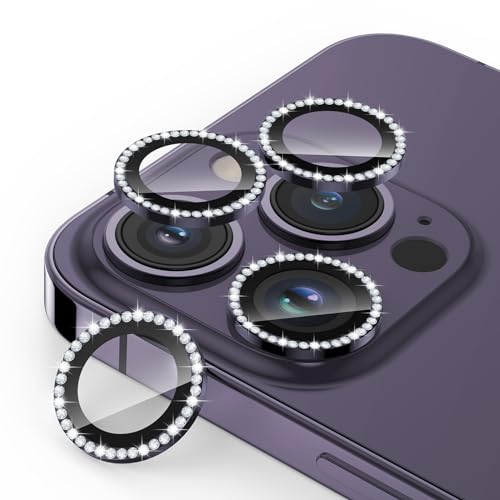 SPARIN 4 Stück für iPhone 14 Pro/iPhone 14 Pro Max Kameraschutz, 9H Härte Glas Kamera Schutz Protector HD-Klarheit, Glitzer Violett SPARIN 4 Stück für iPhone 14 Pro/iPhone 14 Pro Max Kameraschutz, 9H Härte Glas Kamera Schutz Protector HD-Klarheit, Glitzer Violett von SPARIN