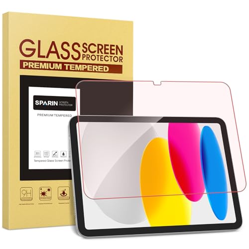SPARIN Augenschutz Panzer Schutz Glas für iPad 10. Generation Rotlicht Schutzfolie, Anti-Blaulicht und Antireflexion Displaychutz für 10,9 Zoll iPad 10-1 Stück von SPARIN