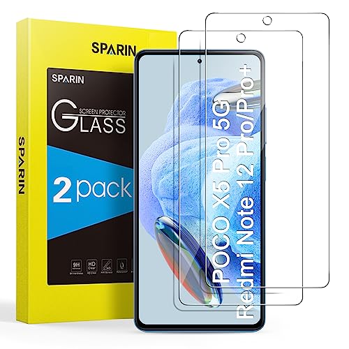 SPARIN Panzer Schutz Glas Schutzfolie für Xiaomi Redmi Note 12 Pro 4G 5G / 12 Pro Plus / 12 Pro+ 5G und POCO X5 Pro 5G, 2 Stück Folie mit Kratzfest SPARIN Panzer Schutz Glas Schutzfolie für Xiaomi Redmi Note 12 Pro 4G 5G / 12 Pro Plus / 12 Pro+ 5G und POCO X5 Pro 5G, 2 Stück Folie mit Kratzfest von SPARIN