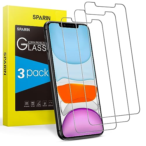 SPARIN Panzer Schutz Glas für iPhone 11 / XR und iPhone 12/12 Pro Schutzfolie, 3 Stück 9H Härte Glas Displayschutzfolie von SPARIN