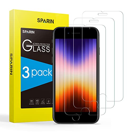 SPARIN Schutzfolie Kompatibel mit iPhone SE 2022/2020 Panzer Schutz Glas, 3 Stück Schutzglas für iPhone 8/7, 9H Härte SPARIN Schutzfolie Kompatibel mit iPhone SE 2022/2020 Panzer Schutz Glas, 3 Stück Schutzglas für iPhone 8/7, 9H Härte von SPARIN