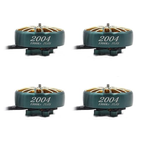 2004 Plus 1800kv 2500kv 3000kv 3-6S Lipo bürstenloser Motor 2,5 mm Schaft 12N14P geeignet für FPV 3,5-5 Zoll Traversing Drohne (4 Stück 2004 1800kv) von SPARKHOBBY