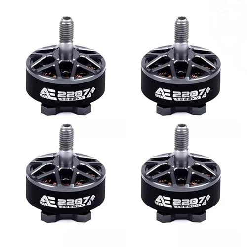 AXISFLYING AE2207 V2 18650KV 1960KV bürstenloser Motor 4~6S Lipo 5 mm Schaft geeignet für 12,7 cm Propeller-Drohnen (4 Stück AE2207 V2 1960K) von SPARKHOBBY