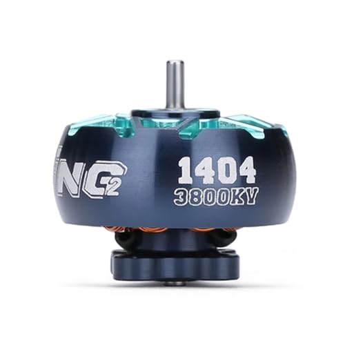 SPARKHOBBY XING2 1404 3800KV 4600KV Ultraleichter bürstenloser Motor 3~4S Lipo 1,5mm Welle Geeignet für 3~4 Zoll Propeller Zahnstocher Drohne (1PC 1404 3800KV) von SPARKHOBBY