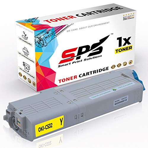 C532 / 46490605 Toner Kompatibel für Oki C 532 | 532 DN | 542 | 573 | 532 T | 563 | Gelb | 6.000 Seiten von SPARSANDO