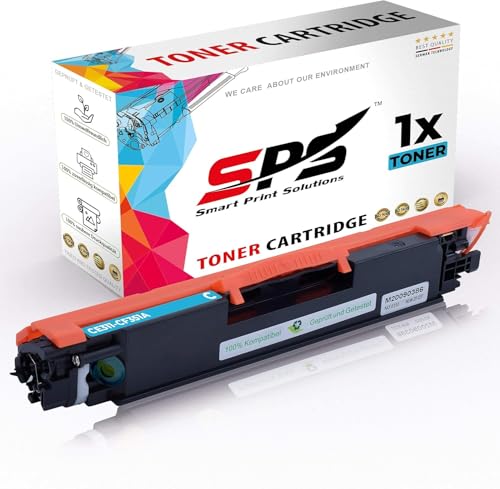 SPS Drucker Toner Kompatibel für HP Color Laserjet Pro MFP M 177 FW - CF351A / 130A | Cyan | 1.000 Seiten von SPARSANDO