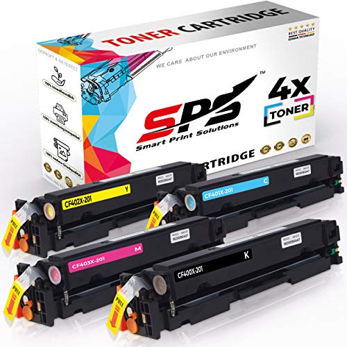 SPS Drucker Toner Kompatibel für HP Color Laserjet Pro MFP M 277 DW - CF400X / 201X | Mehrfarbig | 2.800 Seiten von SPARSANDO