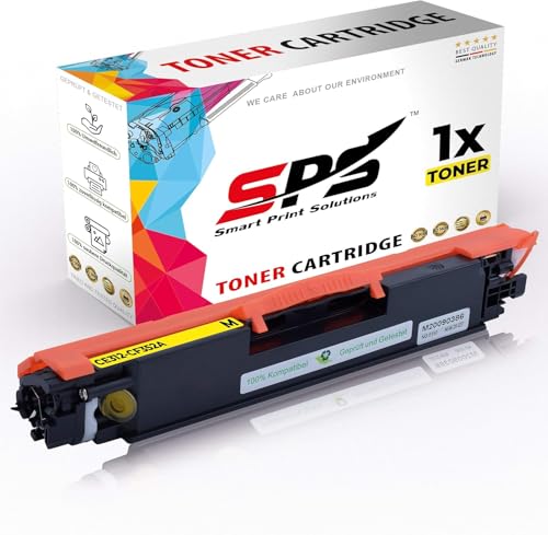 SPS Drucker Toner Kompatibel für HP Laserjet Pro CP 1025 NW - CE312A / 126A | Gelb | 1.000 Seiten von SPARSANDO