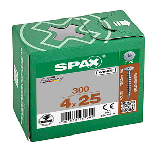 SPAX® Rückwandschrauben T20 Flachkopf WIROX 0151010400253 4 mm x 25 mm, 300 St. von SPAX®