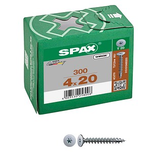 SPAX® Rückwandschrauben T20 Flachkopf WIROX 0151010400203 4 mm x 20 mm, 300 St. von SPAX®
