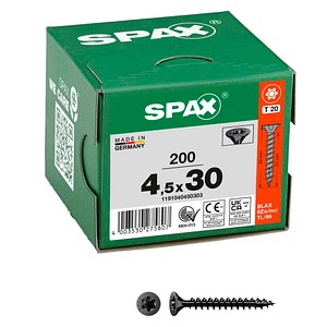 SPAX® Universalschrauben T20 Senkkopf BLAX 1191040450303 4,5 mm x 30 mm, 200 St. von SPAX®