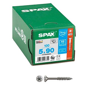 SPAX® Universalschrauben T20 Senkkopf Edelstahl A2 0197000500903 5 mm x 90 mm, 100 St. von SPAX®