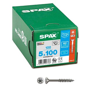SPAX® Universalschrauben T20 Senkkopf Edelstahl A2 0197000501003 5 mm x 100 mm, 100 St. von SPAX®