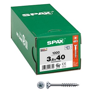 SPAX® Universalschrauben T20 Senkkopf WIROX 0191010350405 3,5 mm x 40 mm, 1000 St. von SPAX®