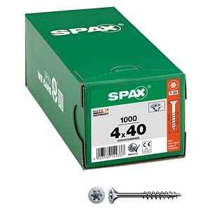 SPAX® Universalschrauben T20 Senkkopf WIROX 0191010400405 4 mm x 40 mm, 1000 St. von SPAX®