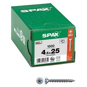 SPAX® Universalschrauben T20 Senkkopf WIROX 1191010450255 4,5 mm x 25 mm, 1000 St. von SPAX®