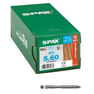 SPAX® Terrassenschrauben T25 Zylinderkopf Edelstahl A2 0537000500605 5 mm x 60 mm, 400 St. von SPAX®