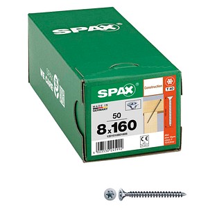 SPAX® Holzbauschrauben T40 Senkkopf WIROX 1201010801605 8 mm x 160 mm, 50 St. von SPAX®
