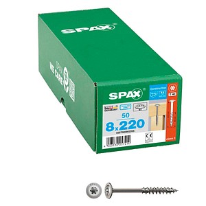 SPAX® Holzbauschrauben T40 Tellerkopf Edelstahl A2 0257000802205 8 mm x 220 mm, 50 St. von SPAX®